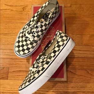 VANS Washed Checkerboard Lace Up